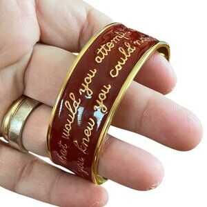 Rustic Cuff Red What Would You Attempt If You Knew You Couldn’t Fail Cuff